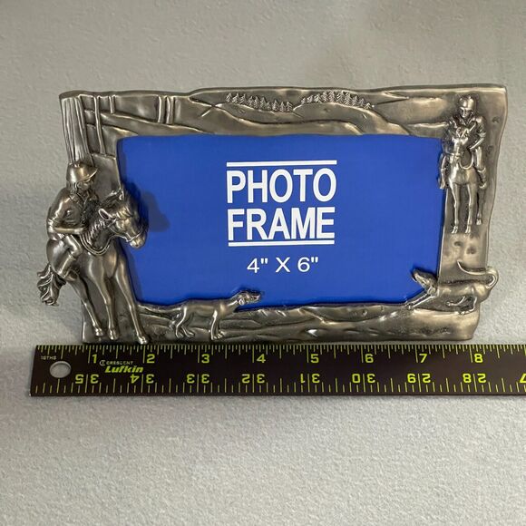 Fox Hunt Photo Frame 4x6 Rectangular Hunting Scene Horses Dogs - Picture 6 of 7